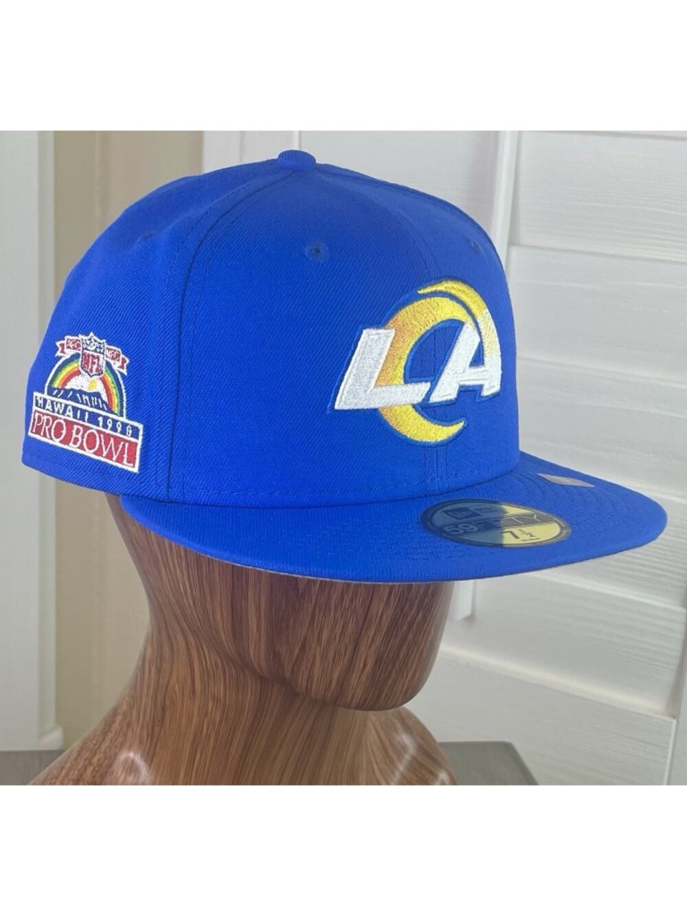 New Era 59Fifty NFL Los Angeles Rams 1990 Hawaii Pro Bowl Patch Fitted Hat 7 1/2